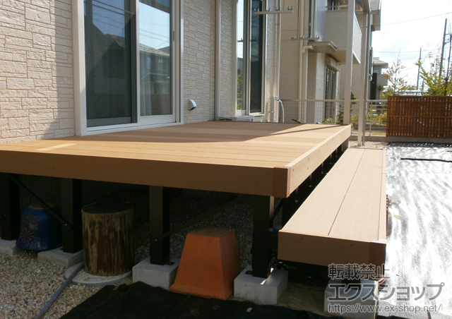 三重県桑名市ののウッドデッキ リウッドデッキ200 施工例