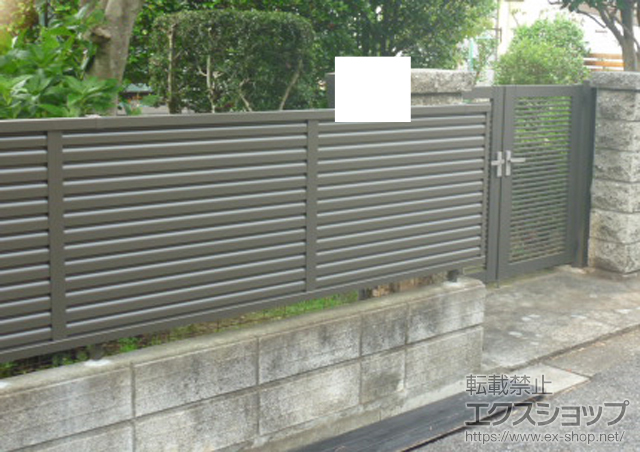 千葉県我孫子市ののフェンス・柵 プリレオR9型フェンス フリーポールタイプ 施工例