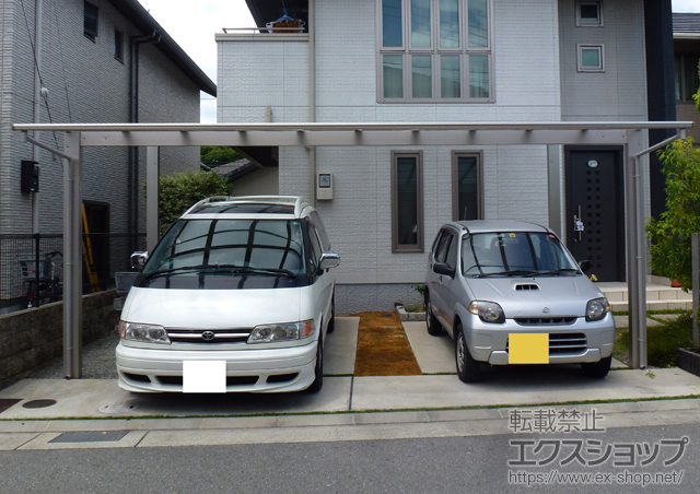兵庫県高砂市ののカーポート エフルージュ ツイン 積雪〜20?対応 施工例