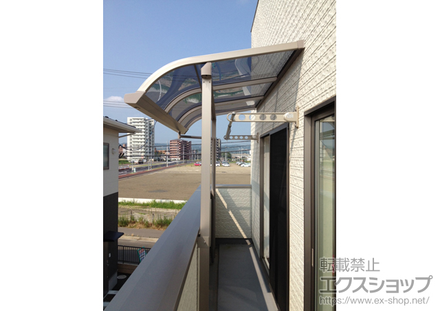 宮城県仙台市のLIXIL リクシル（トステム）のバルコニー・ベランダ屋根 ライザーテラスII R型 屋根タイプ 単体 積雪対応〜20? 施工例