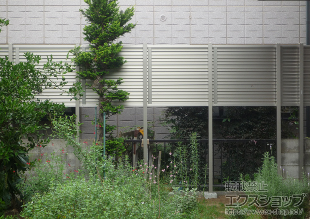 千葉県佐倉市ののフェンス・柵 プリレオR9型フェンス 柱T-24タイプ 施工例