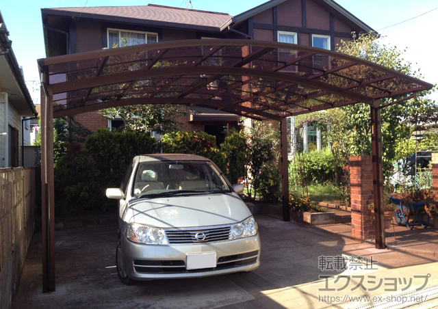 千葉県八街市ののカーポート レイナツインポート 積雪〜20cm対応 施工例