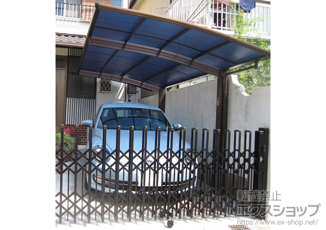 兵庫県西宮市ののカーポート プレシオスポート　積雪〜20cm対応 施工例