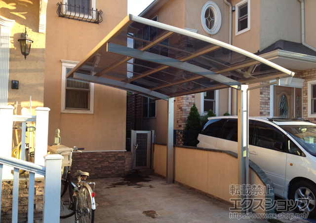 東京都立川市ののカーポート プレシオスポート 積雪〜20cm対応 施工例