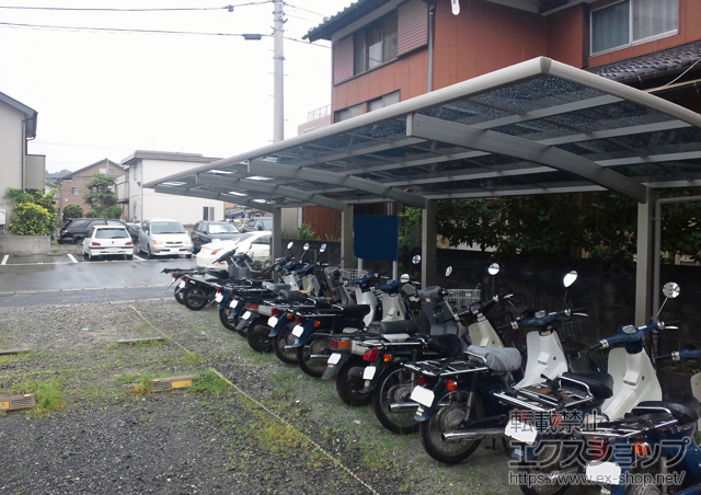 福岡県福岡市ののカーポート プレシオスポート 縦連棟 積雪〜20cm対応 施工例