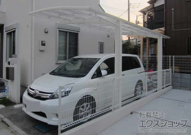 東京都三鷹市ののカーポート レイナポート 積雪〜20cm対応 施工例