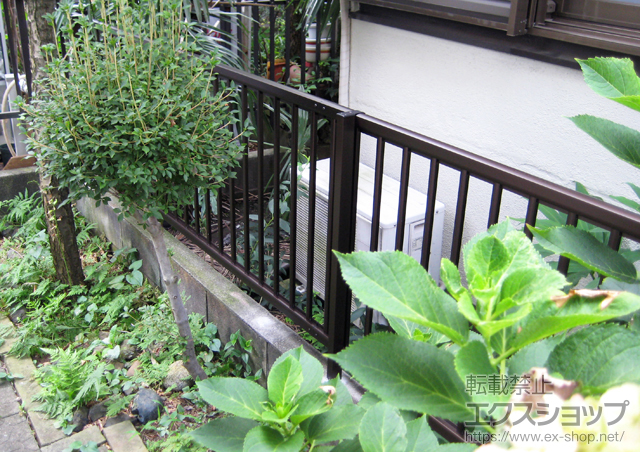 東京都町田市ののフェンス・柵 レスティナフェンス22型 自由柱施工 施工例