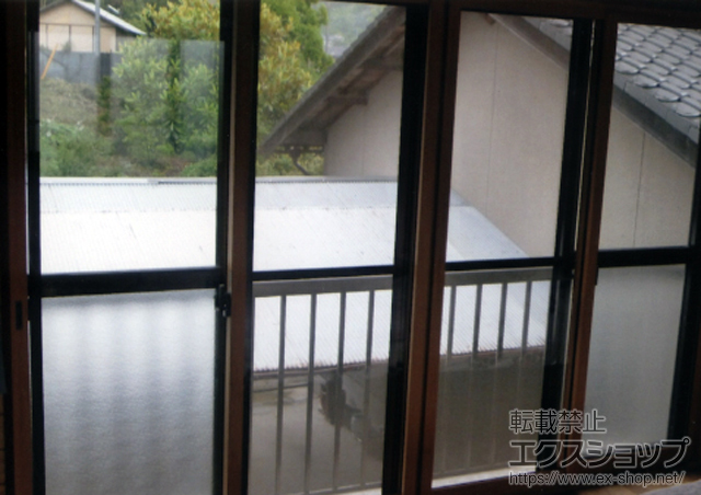 岡山県赤磐市のの二重窓（内窓） インプラス ダストバリア仕様 引違い窓 4枚建 施工例