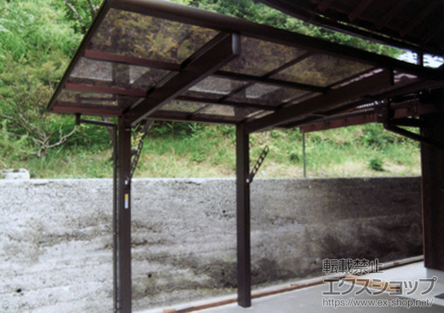 滋賀県蒲生郡日野町ののサイクルポート・駐輪場 エフルージュ ミニ　積雪〜20cm対応 施工例