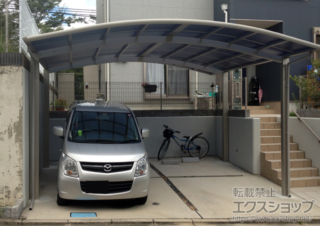 兵庫県川西市ののカーポート レイナツインポート 積雪〜20?対応 施工例