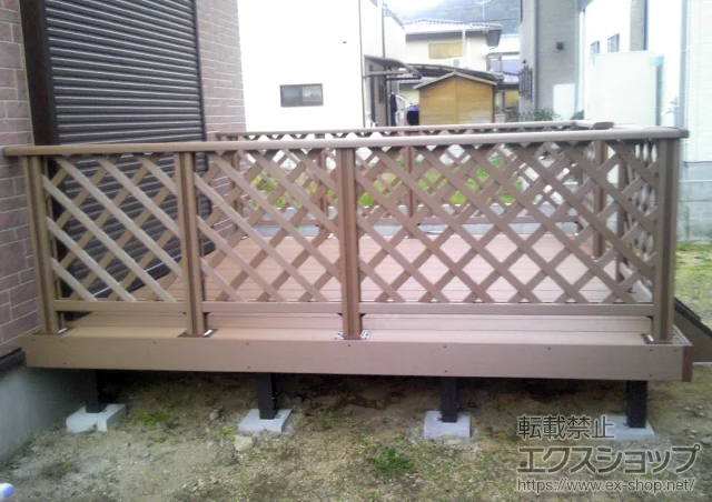 ���Ɍ��ԕ�s��LIXIL ���N�V���i�g�X�e���j�̃E�b�h�f�b�L ���R�X�e�[�WII �P��+�f�b�L�t�F���X�i�t���b�g���`�X�e�ځj �{�H��