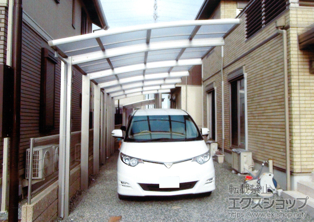 兵庫県姫路市ののカーポート レイナポートZ 縦連棟 積雪〜20cm対応 施工例