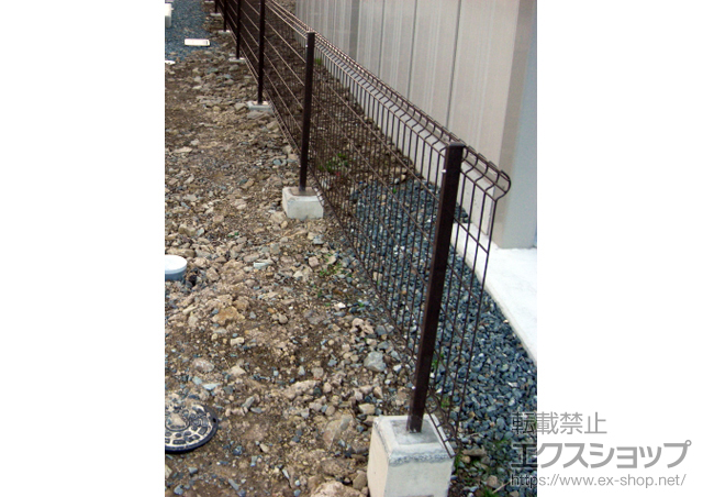 岩手県花巻市ののフェンス・柵 ハイグリッドフェンスUF8型 フリーポールタイプ 施工例