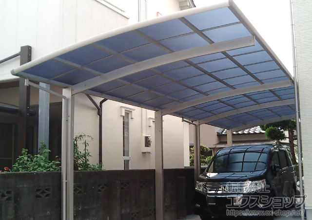 高知県高知市ののカーポート レイナポート 縦連棟 積雪〜20cm対応 施工例