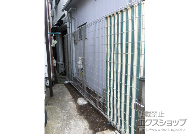 東京都品川区ののフェンス・柵 ハイグリッドフェンスN8型 高尺タイプ フリーポールタイプ 施工例