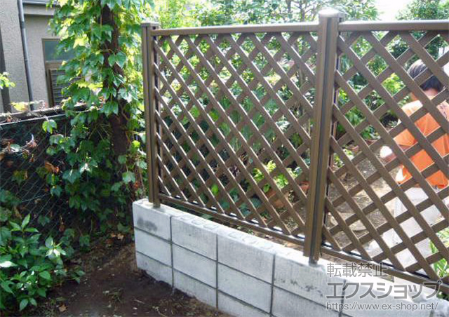 東京都大田区ののフェンス・柵 ステイウッドフェンスM1型 間仕切りタイプ 施工例