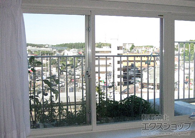 神奈川県横浜市のの二重窓（内窓） インプラス ダストバリア仕様 引違い窓 2枚建 施工例