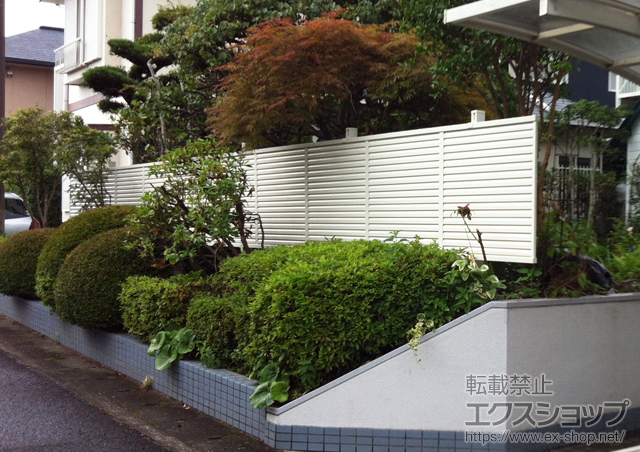 静岡県裾野市ののフェンス・柵 プリレオR9型フェンス フリーポールタイプ 施工例