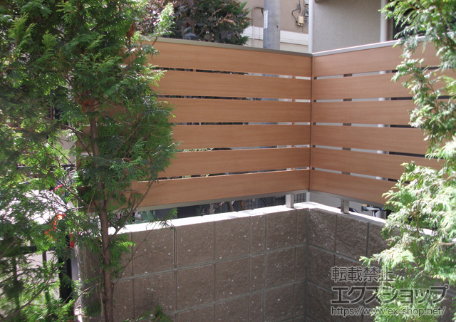 東京都杉並区ののフェンス・柵 ライフモダンII YS型フェンス　フリーポールタイプ 施工例