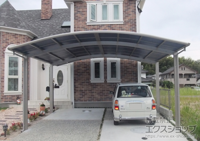 福岡県糟屋郡須恵町ののカーポート レイナツインポート 積雪〜20cm対応 施工例
