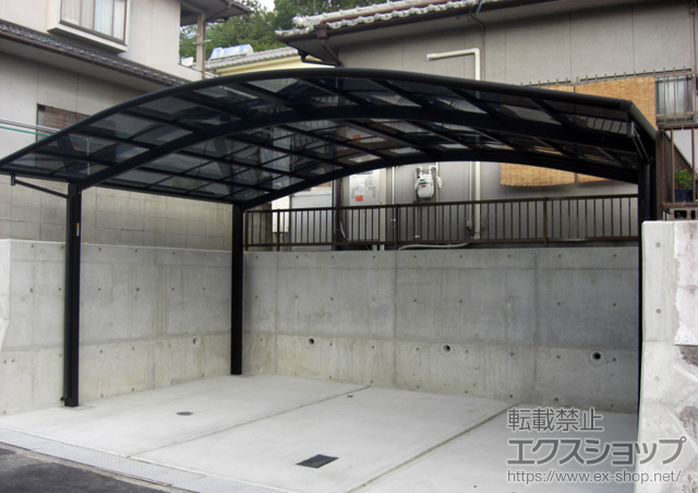 広島県福山市ののカーポート レイナツインポート 積雪〜20cm対応 施工例