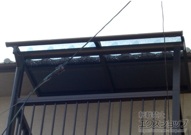 広島県福山市ののバルコニー・ベランダ屋根 ヴェクターテラス R型 バルコニーBC-X型専用屋根 積雪〜20cm対応 施工例
