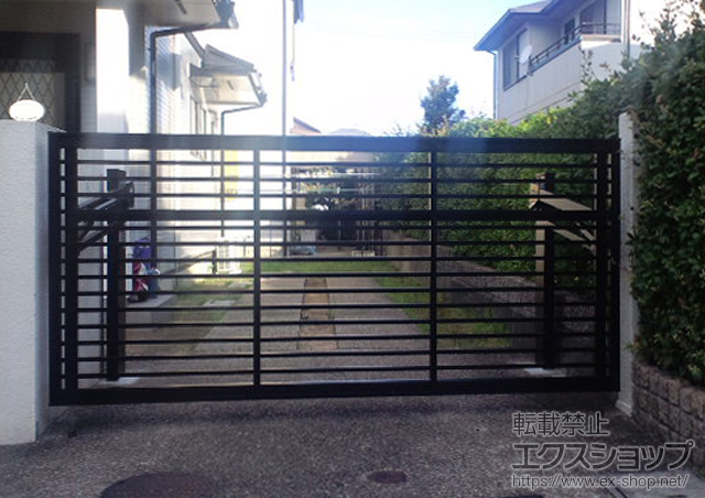 兵庫県神戸市ののカーゲート オーバードアS1型 手動式　※特注 施工例