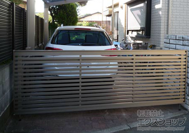 神奈川県藤沢市ののカーゲート オーバードアS3型 手動式 施工例