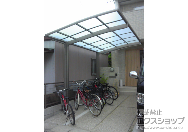 愛知県北名古屋市のLIXIL リクシル（トステム）のカーポート カーブポートシグマIII 積雪〜30cm対応 施工例