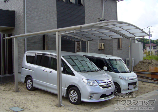 宮城県宮城郡松島町ののカーポート レイナツインポート 積雪〜20cm対応 施工例