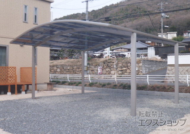 岡山県玉野市ののカーポート レイナツインポート 積雪〜20cm対応 施工例