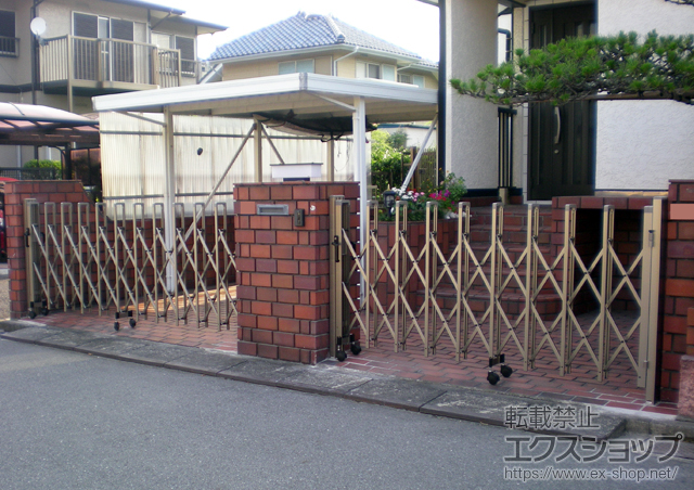 神奈川県横須賀市ののカーゲート トリップゲート PB型 ノンレール 片開き 27Ｓ 施工例