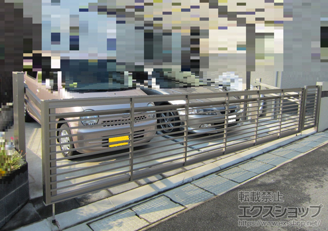 和歌山県岩出市ののカーゲート ワイドオーバードアS1型 電動式 施工例