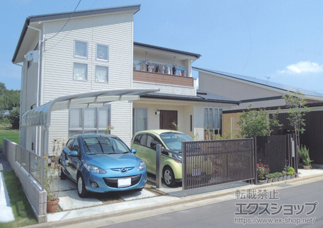 香川県丸亀市ののカーポート レイナキャップポート 積雪〜20cm対応 施工例