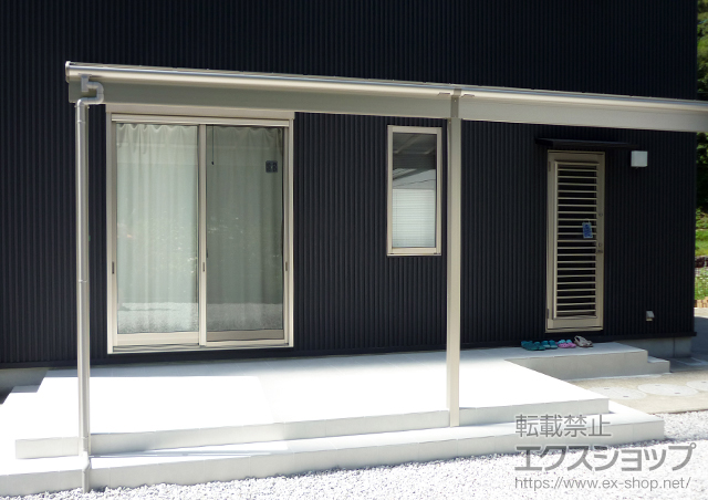 高知県須崎市ののテラス屋根 ヴェクターテラス F型 1500 テラスタイプ 連棟 積雪〜50cm対応 施工例