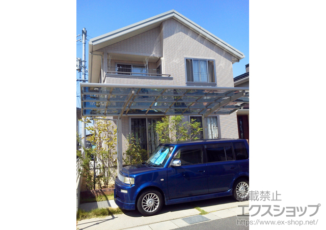 岡山県岡山市ののカーポート レイナポート 積雪〜20cm対応 施工例