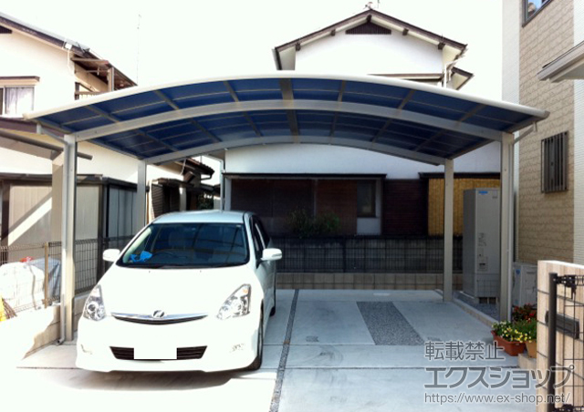 埼玉県深谷市ののカーポート レイナツインポート 積雪〜20cm対応 施工例