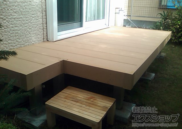 千葉県千葉市ののウッドデッキ リウッドデッキ200 単体 施工例