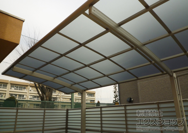 東京都調布市ののカーポート レイナポート 積雪〜20cm対応+レイナポート用オプション 施工例