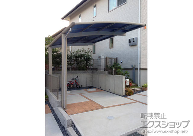 奈良県生駒市ののカーポート プレシオスポート　積雪〜20cm対応 施工例