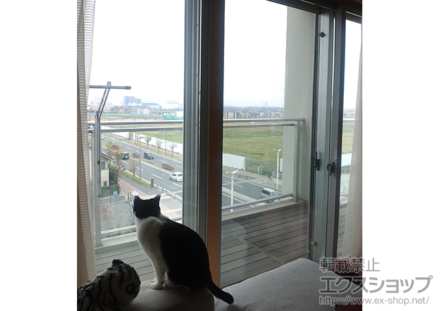 千葉県野田市のの二重窓（内窓） インプラス ダストバリア仕様 引違い窓 2枚建＋FIX窓＋連窓方立 施工例