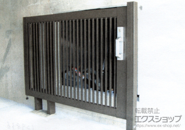 神奈川県横浜市のの門扉 アーキスライドB型 片引き　左引き 施工例