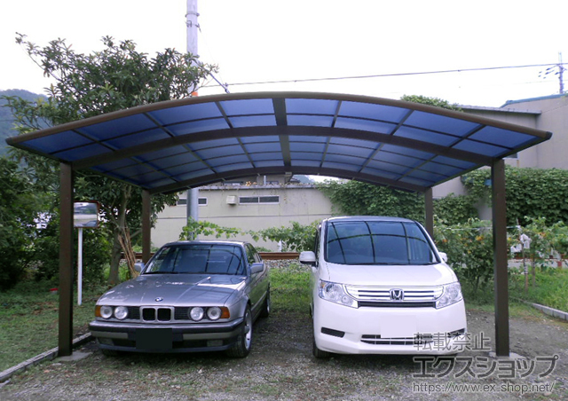 兵庫県西脇市ののカーポート プレシオスポート ワイド 積雪〜20cm対応 施工例
