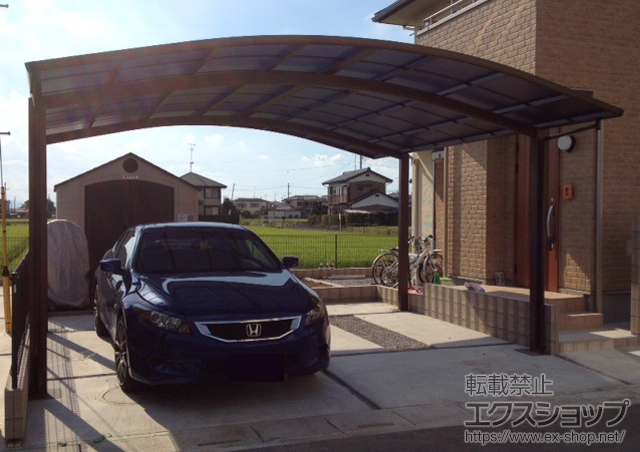 埼玉県鴻巣市ののカーポート レイナツインポート　積雪〜20?対応 施工例