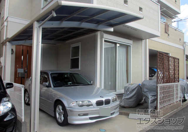 神奈川県横浜市ののカーポート プレシオスポート 積雪〜20cm対応 施工例