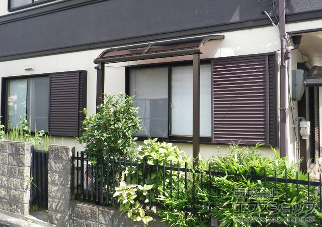 滋賀県近江八幡市ののテラス屋根 プレシオステラス R型 テラスタイプ 単体 積雪〜20cm対応 施工例