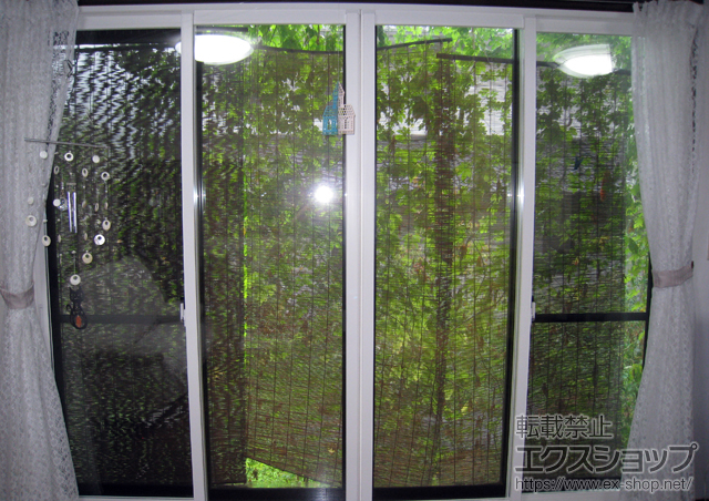 広島県尾道市のの二重窓（内窓） プラマードU 引違い窓 4枚建て 施工例