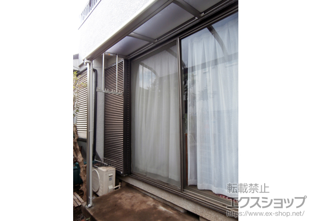 東京都新宿区ののテラス屋根 プレシオステラス R型 テラスタイプ 単体 積雪〜20?対応 施工例