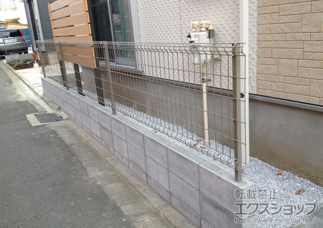 神奈川県相模原市ののフェンス・柵 ハイグリッドフェンスUF8型 施工例