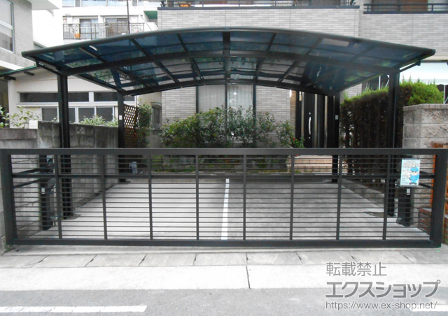 愛知県名古屋市のLIXIL リクシル（トステム）のカーポート カーブポートシグマIII ワイド 積雪〜30cm対応 施工例